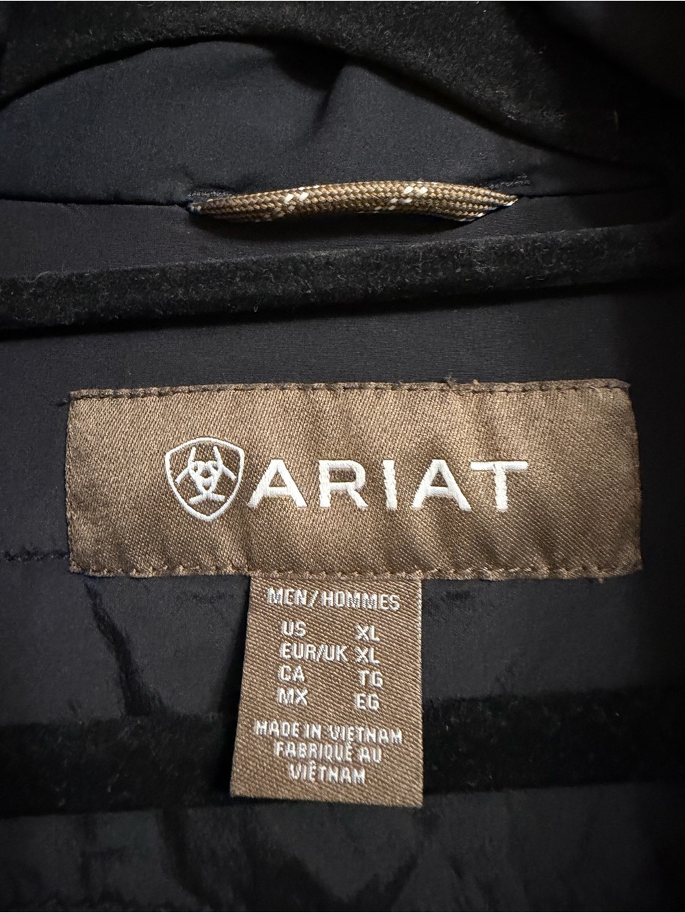 Ariat Men’s Pioneer StretchShell Jacket Black XL-Insulated Work Ranch Outerwear - Picture 3 of 10